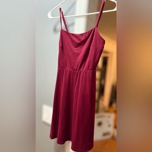 Socialite Nordstrom Burgundy Women's Dress XS mini summer spaghetti strap